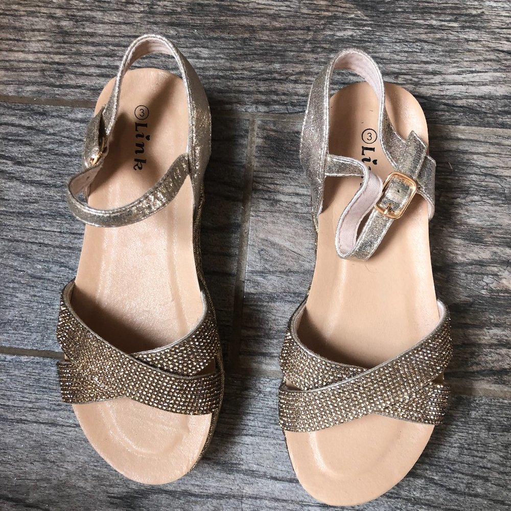 Gold Sparkley Sandals